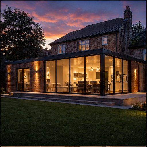 Large contemporary extension
