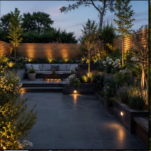 Garden landscaping project